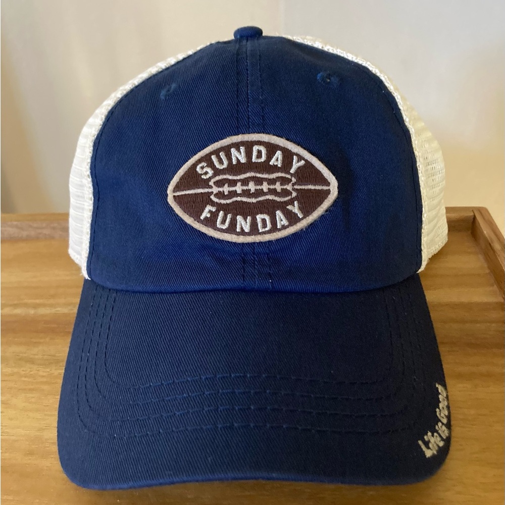 Women’s Baseball Hat “Sunday Funday” Football  Theme Adjustable Brand New